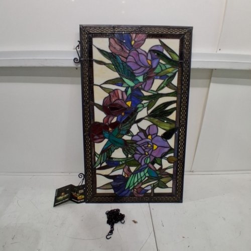 FINE ART LIGHTING TIFFANY WINDOW PANEL - 28" X 17" - MULTICOLOR image 2