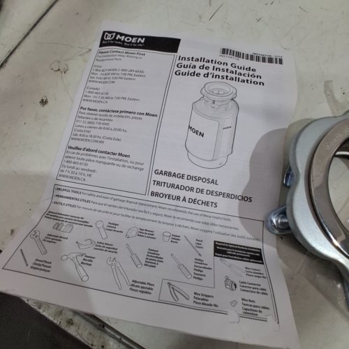MOEN HOST GARBAGE FEED 3/4HP (MODEL: GXB75C) image 6