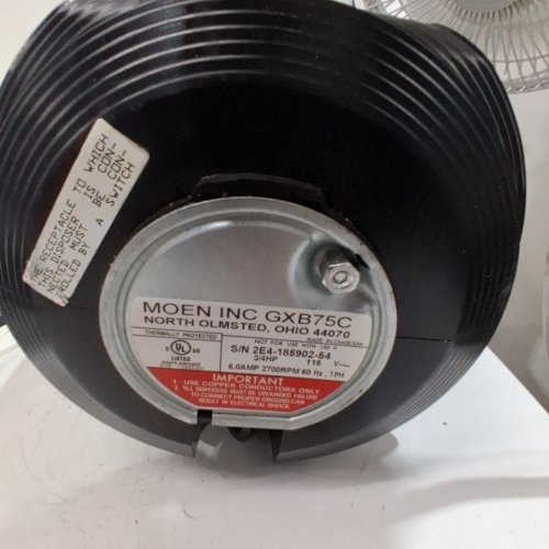 MOEN HOST GARBAGE FEED 3/4HP (MODEL: GXB75C) image 7