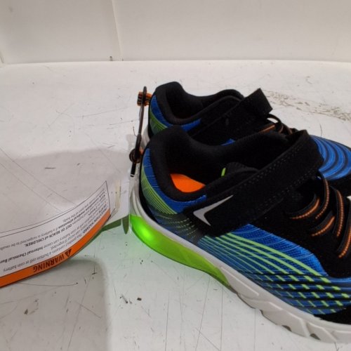BOY'S LI NING BASKETBALL LIGHTUP SHOES - SIZE 1 - MULTICOLOURED image 3