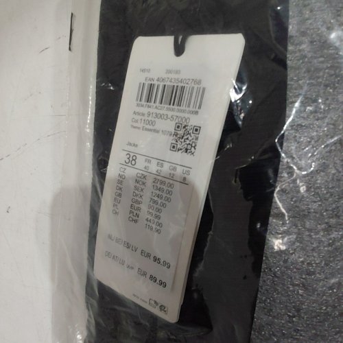GERRY WEBER KNITTED LONG SLEEVE CARDIGAN  - SIZE 8 / MEDIUM - BLACK (STYLE: 913003-57000) image 3