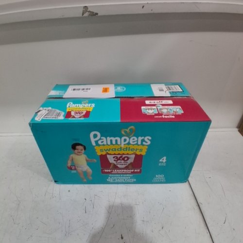 100PK PAMPERS SWADDLERS 100% LEAKPROOF DISPOSABLE BABY DIAPERS - SIZE 4 image 3