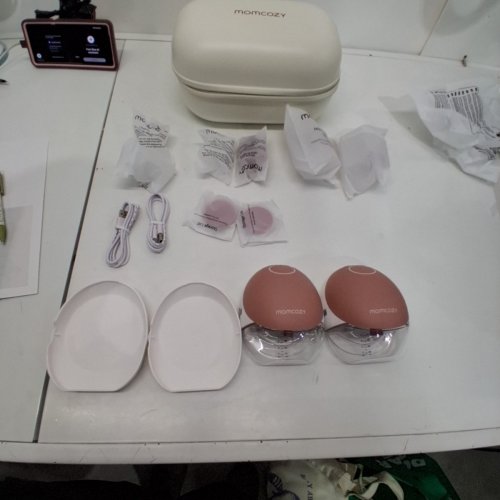 MOMCOZY BREAST PUMP HANDS FREE UPGRADED MOBILE FLOW M9 APP DISCREET CONTROL WITH PERSONALIZED MULTI-MODES & 15 LEVELS - COZY RED (MODEL: BP223) image 3