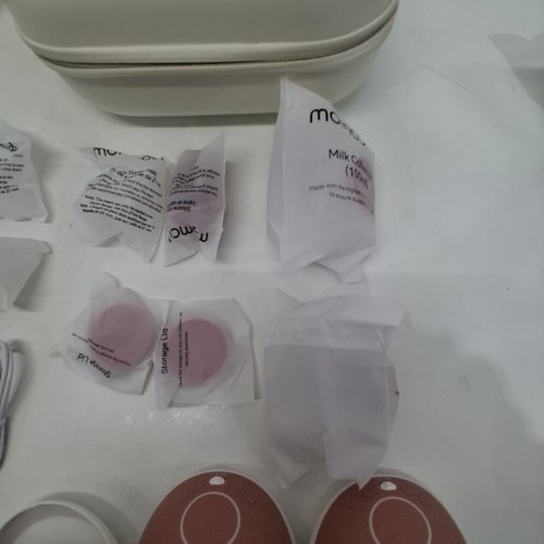 MOMCOZY BREAST PUMP HANDS FREE UPGRADED MOBILE FLOW M9 APP DISCREET CONTROL WITH PERSONALIZED MULTI-MODES & 15 LEVELS - COZY RED (MODEL: BP223) image 5
