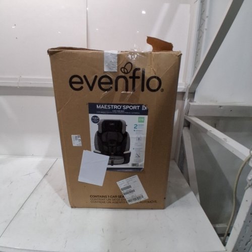 EVENFLO MAESTRO SPORT HARNESS BOOSTER CAR SEAT - 22-100LBS - ASPEN SKIES/GREY BLACK (MODEL: 34911921C) image 7