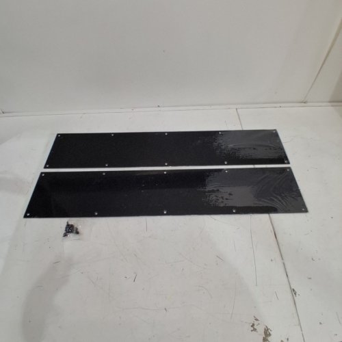 2PK UXCELL DOOR KICK PLATE - 30" X 6" - BLACK image 2