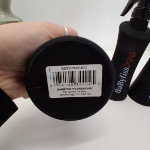 3 BABYLISS PRO SPRAY BOTTLES - BLACK image 2