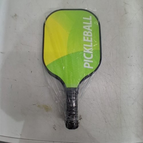 2 FIBERGLASS PICKLEBALL PADDLES - 14MM - 16" - GREEN/YELLOW image 4