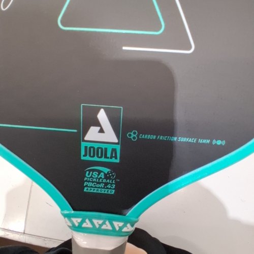 JOOLA BEN JOHNS PERSEUS PRO IV PICKLE BALL PADDLE - 16.5" X 7.5" - TEAL/BLACK image 2