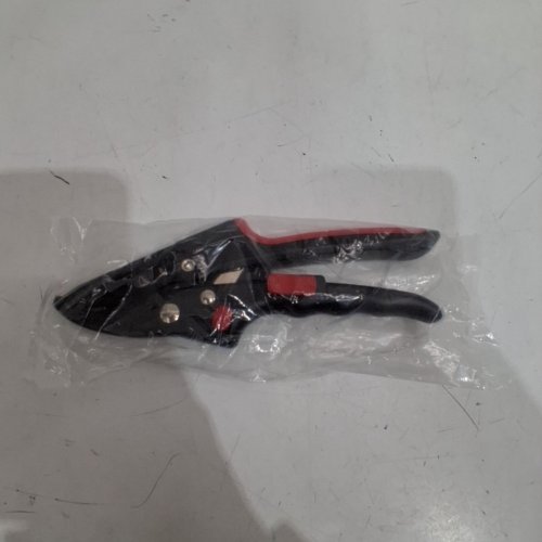 GARDEN PRUNING SHEARS HAND PRUNERS ANVIL SECATEURS - BLACK RED image 2