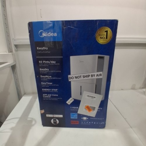 MIDEA EASYDRY DEHUMIDIFIER - 50 PINTS/DAY; 115 V; 8.5A - WHITE (MODEL: MAD50C1AWS-A) image 5