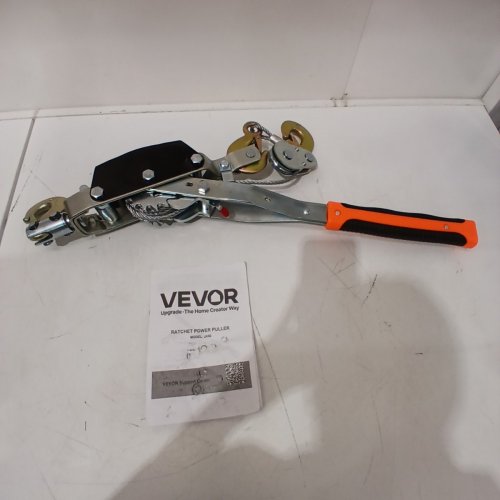 VEVOR HEAVY DUTY AUTOMOTIVE HOIST CABLE PULLER WITH DUAL GEARS - 5TON - 11.5FT - BLACK / ORANGE (MODEL: JX50) image 2