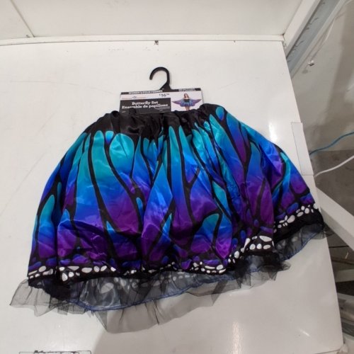 2PC WOMEN'S BUTTERFLY COSTUME SET - ONE SIZE FITS MOST - BLUE, PURPLE, BLACK image 3