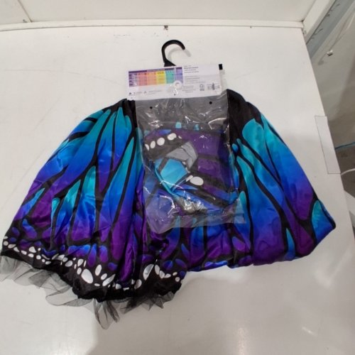2PC WOMEN'S BUTTERFLY COSTUME SET - ONE SIZE FITS MOST - BLUE, PURPLE, BLACK image 4