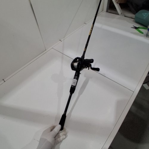 BPS MEGACAST BAITCASTER AND FISHING ROD COMBO - 6:6:1 RATIO 7FT MEDIUM-HEAVY - BLACK (MODEL: MGTC1070MHT) image 2