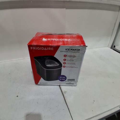 FRIGIDAIRE COUNTERTOP ELECTRIC ICE MAKER - MAKES 26LBS OF ICE/DAY - BLACK STAINLESS STEEL (MODEL: EFIC120-GRYSS-SC_G2) image 6