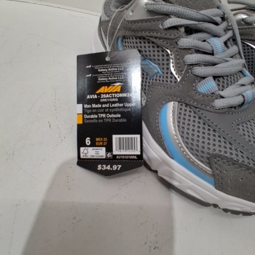 WOMEN'S AVIA ATHLETIC SNEAKERS - SIZE 6 - GREY / BLUE (MODEL: 26ACTIONW24) image 2