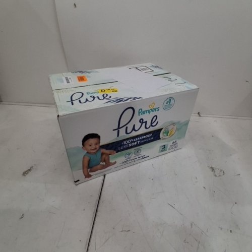 66PK PAMPERS PURE 100% LEAKPROOF PROTECTION DISPOSABLE BABY DIAPERS - SIZE 3 image 2