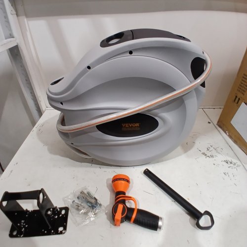 SWIVEL WALL-MOUNTED RETRACTABLE HOSE REEL - 5/8", 84FT (MODEL: HL-XW40) image 2