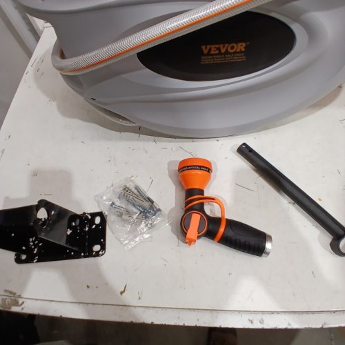 SWIVEL WALL-MOUNTED RETRACTABLE HOSE REEL - 5/8", 84FT (MODEL: HL-XW40) image 4