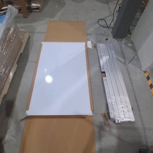VIZ-PRO LARGE MAGNETIC FOLDING DRY-ERASE WHITEBOARD - 59" X 47" - SILVER BORDER - (MODEL: WFT9648L) image 3