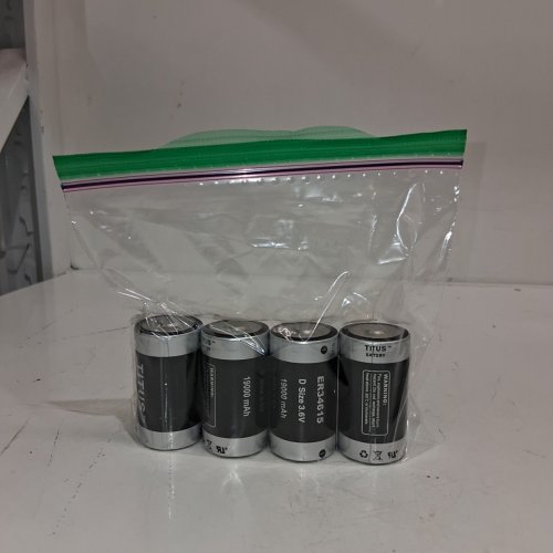 4PK TITUS LITHIUM BATTERIES - D SIZE, 3.6 V, 19000 MAH (MODEL: ER34615) image 5