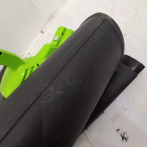 GREENWORKS 2-SPEED LEAF BLOWER/VACUUM *TOOL ONLY* - 375CFM/230MPH - 12A - GREEN/BLACK (MODEL: BVF443) image 4