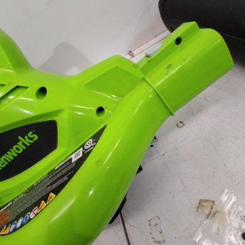 GREENWORKS 2-SPEED LEAF BLOWER/VACUUM *TOOL ONLY* - 375CFM/230MPH - 12A - GREEN/BLACK (MODEL: BVF443) image 5