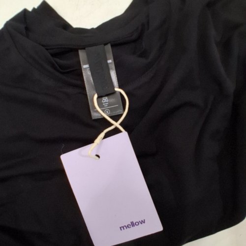 MEN'S MELLOW SOFT SHORT SLEEVE T-SHIRT - SMALL - BLACK image 2