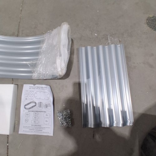 2PK GALVANIZED RAISED GARDEN BED - 5.9FT X 2.9FT X 1FT - SILVER image 3