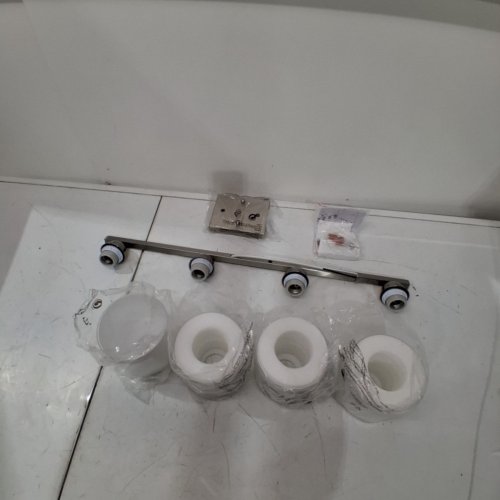 MECGIRN 4 LIGHT STAINLESS STEEL MILK GLASS VANITY LIGHTS 29.5" - CHROME (MODEL:B0003-4-CHROME) image 2