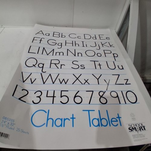 SCHOOL SMART CHART 1 1/2" RULED PAPER PAD - 24" X 32" - 25 SHEETS (ITEM: 085335) image 3