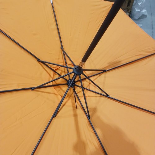 JEAREY OUTDOOR PATIO TABLE UMBRELLA WITH TILT & CRANK - 9FT - BRIGHT ORANGE (MODEL: A012-075-009) image 5