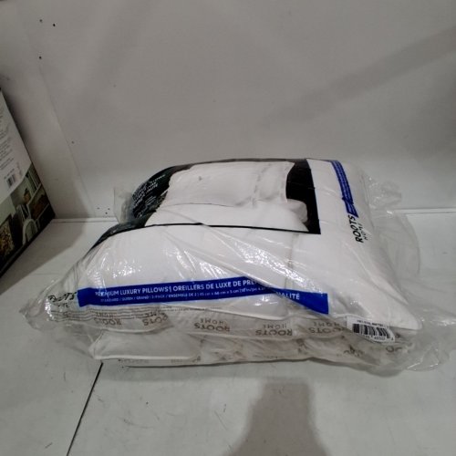 2PK ROOTS HOME PREMIUM LUXURY PILLOWS - QUEEN - WHITE image 3