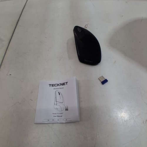 TECKNET RECHARGABLE WIRELESS ERGONOMIC BLUETOOTH VERTICAL MOUSE - BLACK - (MODEL:TK-MS007) image 5