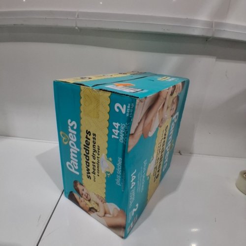 144PK PAMPERS SWADDLERS DISPOSABLE DIAPERS - SIZE 2 (10LBS -22LBS) image 2