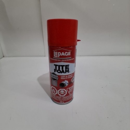 LEPAGE TITE FOAM GAPS & CRACKS SEALANT SPRAY, INTERIR/EXTERIOR - 340G image 2