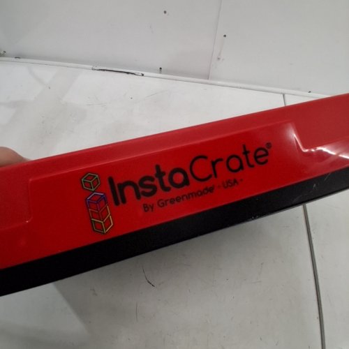 GREENMADE INSTACRATE COLLAPSIBLE STORAGE BIN - 12GAL - BLACK/RED (MODEL: 1248040) image 2