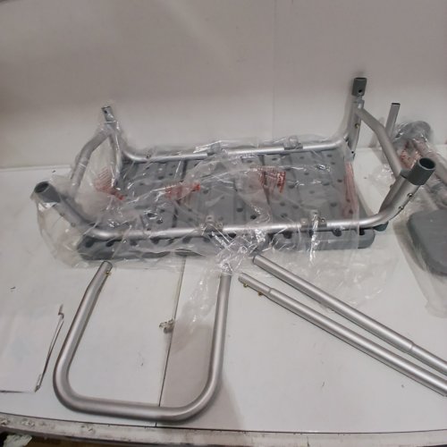 MEDLINE GUARDIAN BATHTUB TRANSFER BENCH WITH BACK SUPPORT & SUCTION FEET - 400LBS CAPACITY - GREY (MODEL: G3-100KBX1) image 4