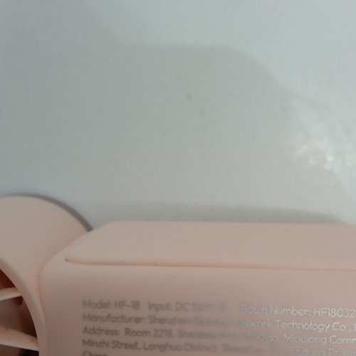 GAIATOP MINI HANDHELD FAN - 3000MAH, 16900 RPM - PINK (MODEL: HF-18) image 3