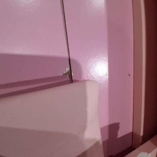 MAKEUP VANITY TABLE WITH MIRROR AND STORAGE SHELVES - PINK (MODEL: ST-PN-0702PW) image 3