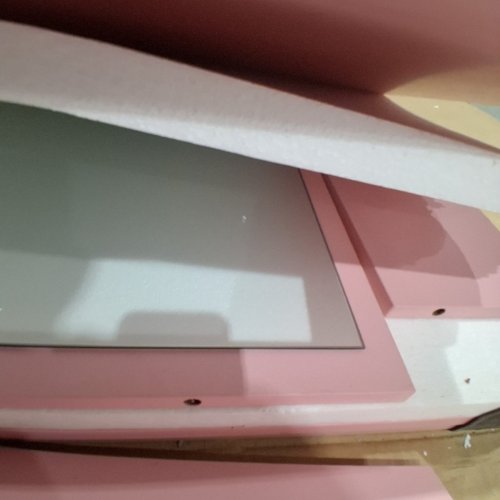 MAKEUP VANITY TABLE WITH MIRROR AND STORAGE SHELVES - PINK (MODEL: ST-PN-0702PW) image 6