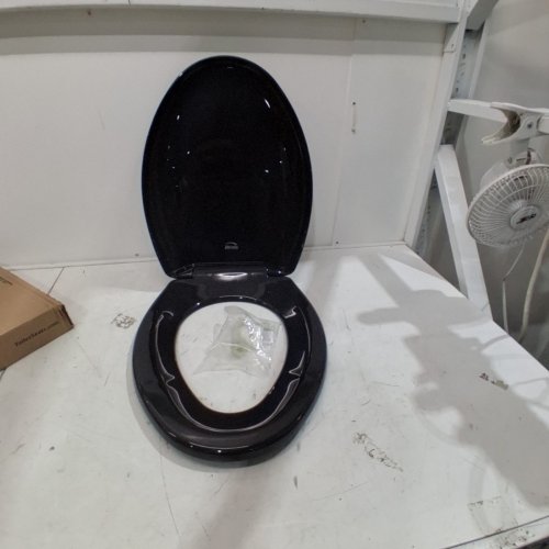 BEMIS ELONGATED CHICAGO STYLE TOILET SEAT - 18.5'' - BLACK (MODEL : 7B1200SLOWT-047) image 2