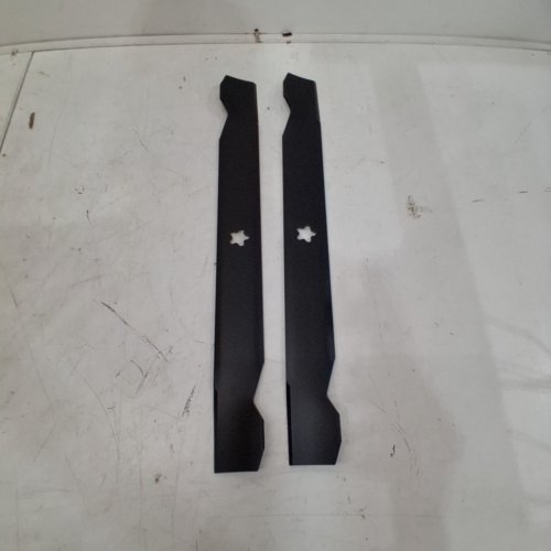 2PK MAXPOWER REPLACEMENT DECK MOWER BLADES - FITS 42" MOWERS - BLACK image 3