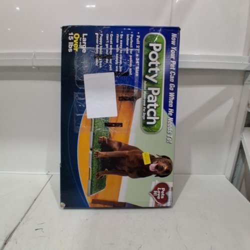 PROTECT ME ALERT SERIES POTTY PATCH ECONOMICAL ARTIFICAL PET GRASS PATCH, DOG TRAINING LITTER BOX TURF - FOR DOGS OVER 15LBS - LARGE/27" X 34" - GREEN image 4