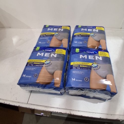56PK MEN'S TENA PROTECTIVE ADULT INCONTINENCE UNDERWEAR - XXL - GREY (MODEL: 055776) image 2