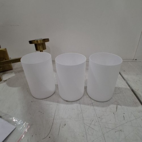 AONEON 3 LIGHT OVER VANITY MIRROR LIGHT WITH WHITE FROSTED GLASS SHADE - GOLD - (MODEL:T001GD-L3) image 3