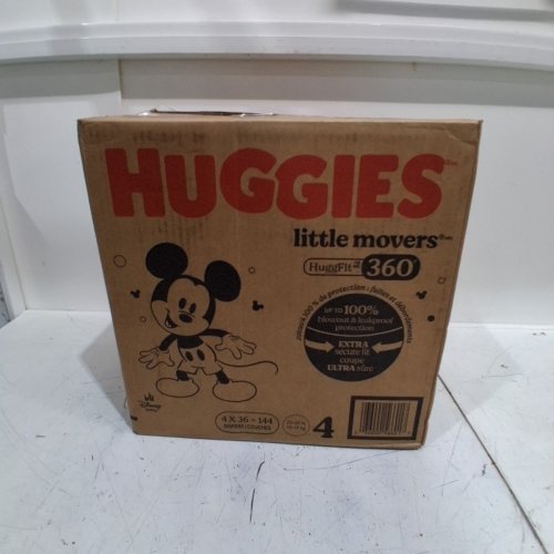 144PK HUGGIES LITTLE MOVERS - SIZE 4 - MICKEY MOUSE image 4