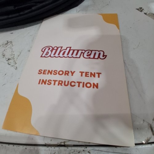 BILDUREN BLACKOUT POP-UP PLAY TENT - 28.35" X 28.35" X 30.71- BLACK image 3