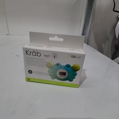 BBLUV KRAB WATER THERMOMETER AND BATH TOY - GREEN/BLUE image 4